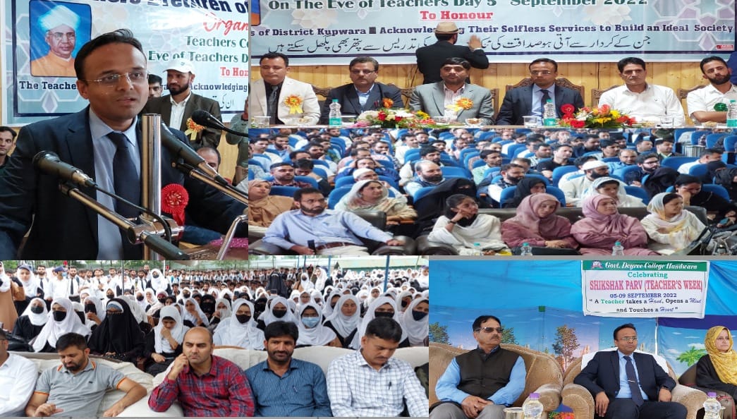 TariqMeeer's tweet photo. Teachers' Day celebrated across Kupwara
DC addresses students at GDC Handwara, Kupwara, My New School Drugmulla 

"Says best way of celebration is to respect a teacher" 

@sagar_doifode https://t.co/LjzNJV4638