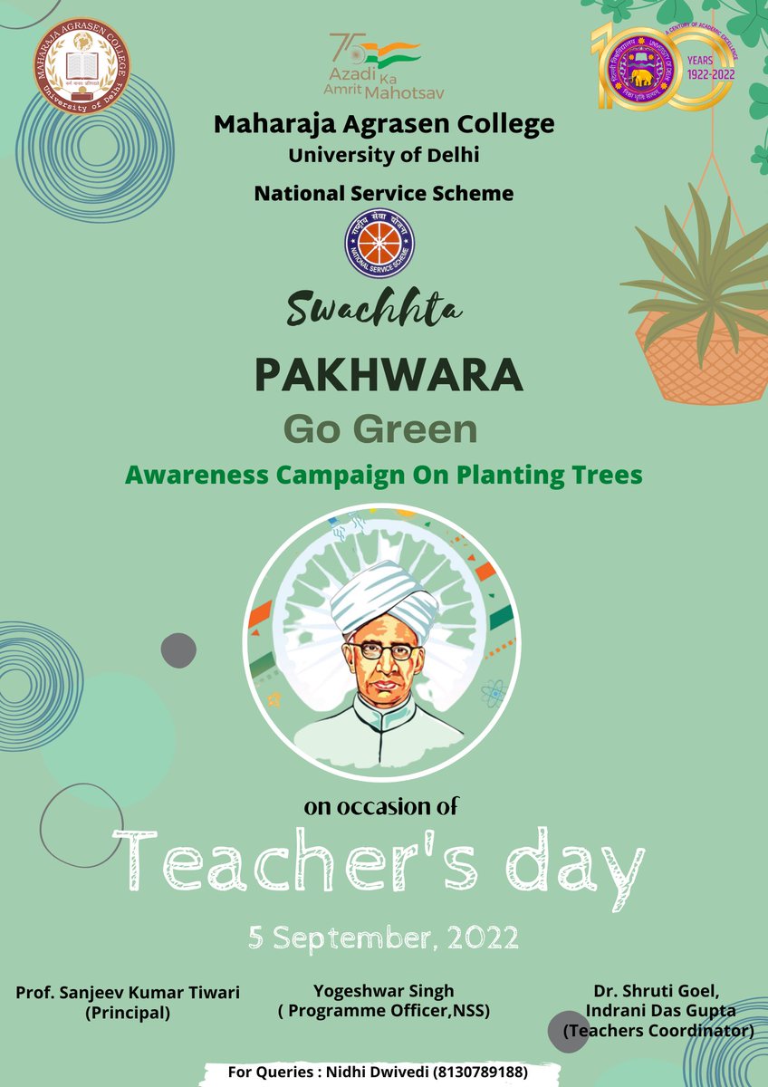 macnss's tweet photo. @macnss celebrates the Teacher's Day with "Go - Green Awareness Campaign on Planting Trees", under the aegis of 'Swachhta Pakhwara', to raise awareness towards the Environment and Tree Plantation.
#macnss #treeplantation #TeachersDay @YASMinistry @EduMinOfIndia @_NSSIndia @NssrdD https://t.co/UVGPxQ19gY