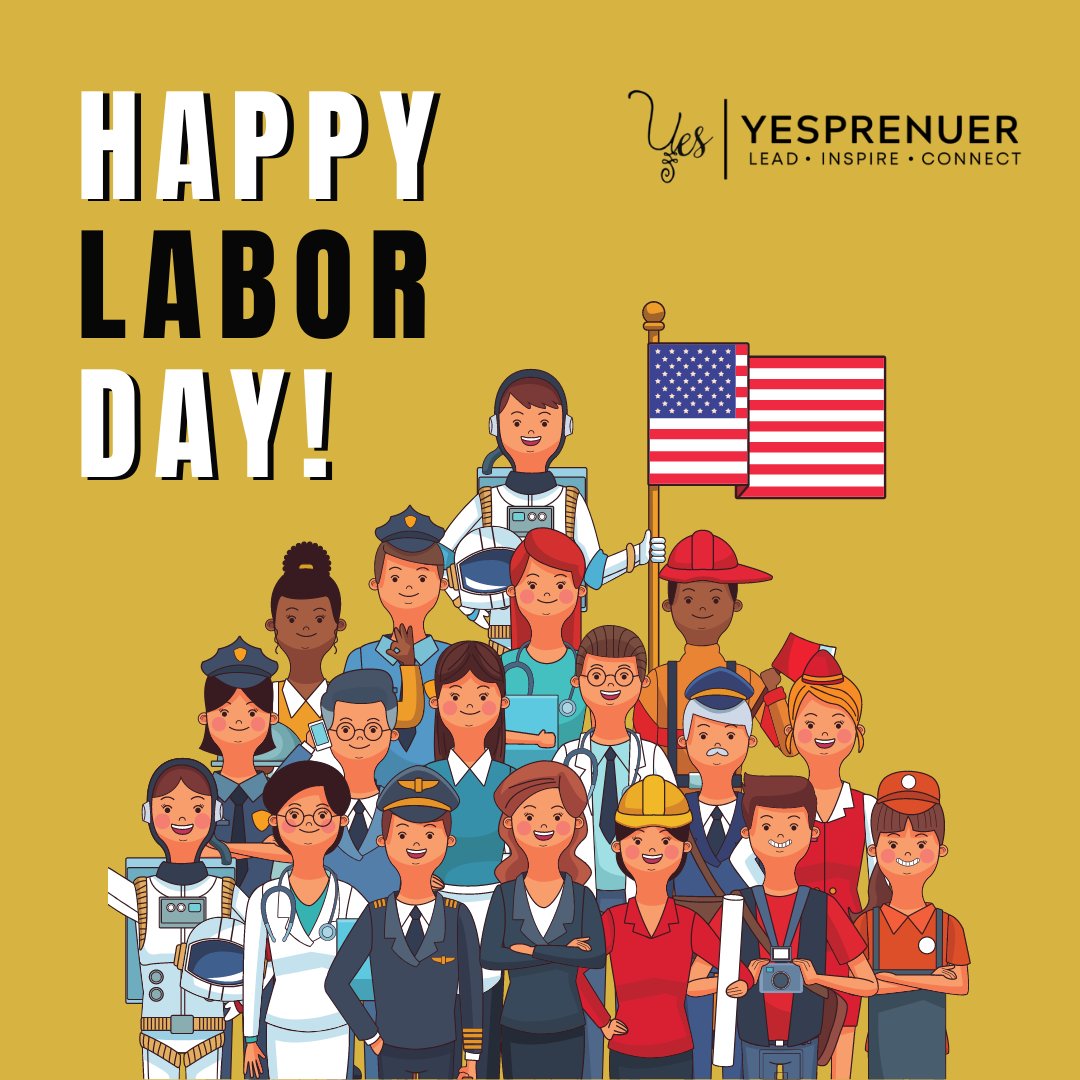 yespreneur1's tweet photo. Let us realize that the privilege to work is a gift, that the power to work is a blessing, that love of work is success. ~ David O. Mckay
Happy Labor Day!🎉
.
.
.
#yesprenuer #breakthrough #breakthroughcoach #mindset #mindsetcoach #mindsetiseverything #labordayusa #laborday https://t.co/Rp58XZw9Jn