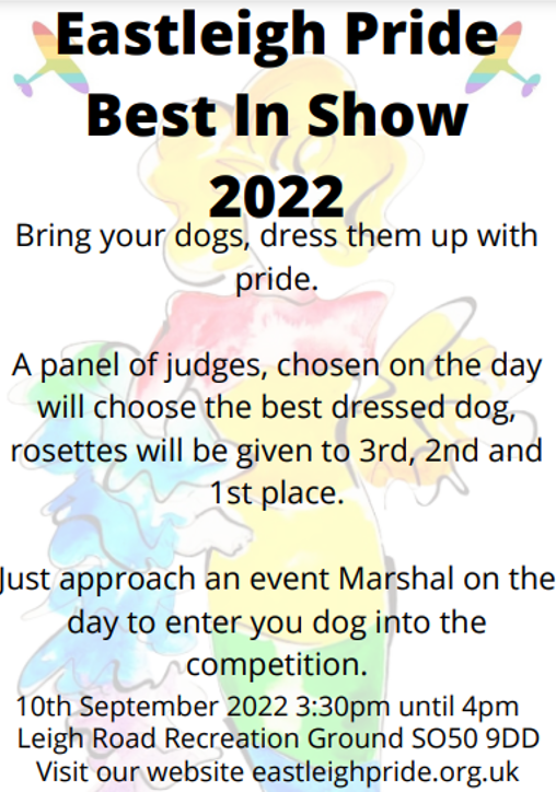 Eastleigh Pride is taking place on Saturday 10th September!!! Hosted by Eastleigh Pride CIC, the fun starts at 11.15am with the first Eastleigh Pride Parade. 
 facebook.com/Eastleighpride…
Last year's event was a huge success - this year it is set to be EVEN better. <a href="/EastleighPrideC/">EastleighPrideCIC</a>