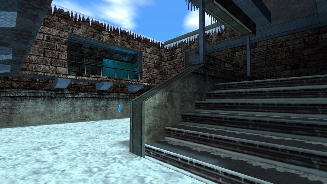 AudioCraZ's tweet photo. Retextured map 3 for #coldiceremastered . Ice pit (aka snark pit) down to final tweaking. Will be included with Cold Ice Resurrected Beta 3. #coldice #halflife #halflifegoldsrc #leveldesign https://t.co/IrByagMuuh