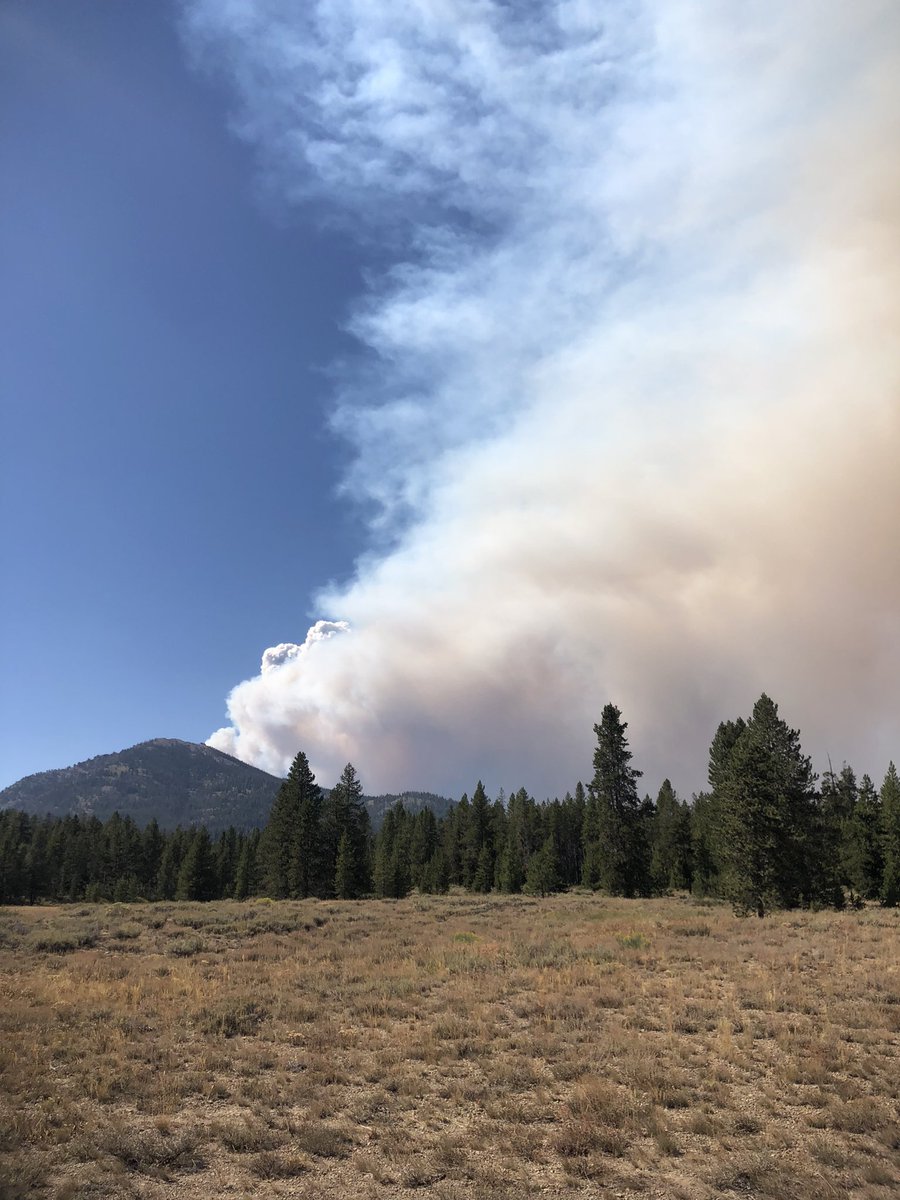 MagicValleyLure's tweet photo. @KTVB Was camping at Billy’s Bridge, and the smoke pushed us out pretty quick yesterday. https://t.co/V0FQelM6jK