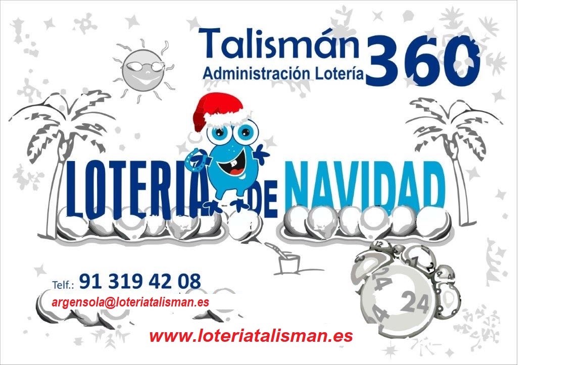 Talisman360lote's tweet photo. Ya está AQUÍ, la lotería de Navidad no esperes, RESERVALA ya Asociaciones, bares, etc 
JUEGA POR INTERNET preparado para empresas. Que no se te olvide que nosotros daremos este año el GORDO. 
https://t.co/XlO3cc0dl5 
Club Conmigo Receptor 96485 en https://t.co/BUbEhKE5PW https://t.co/8QGHT9FWnC