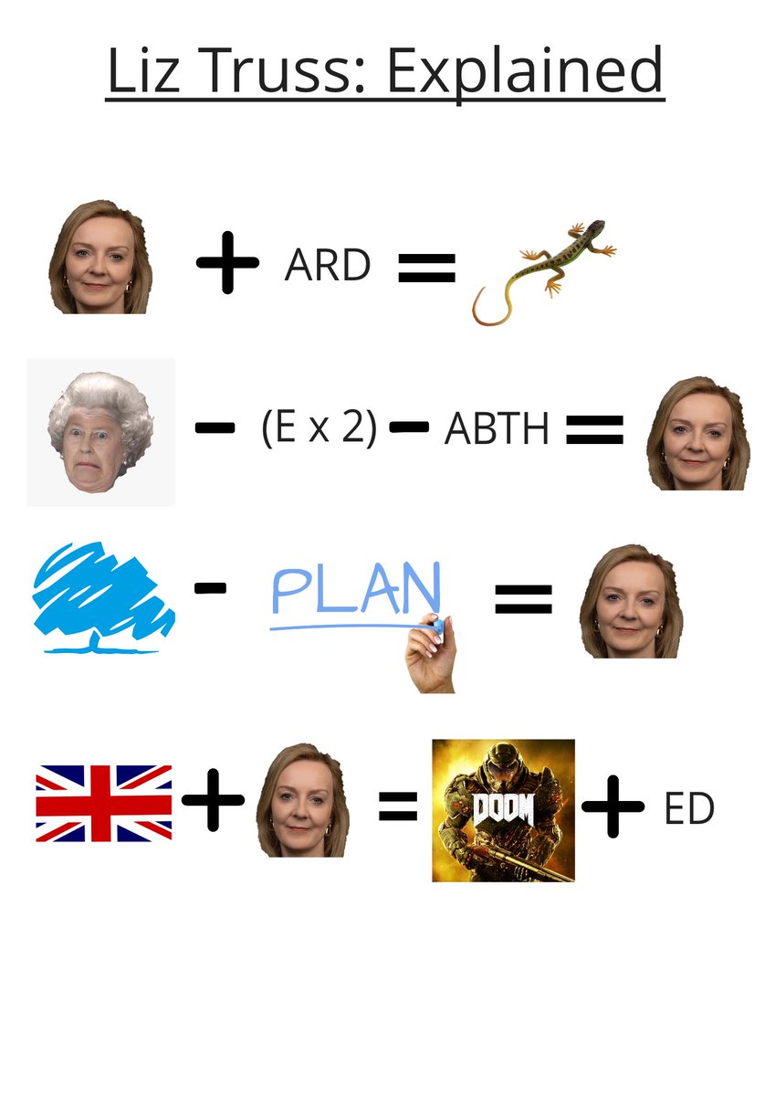For anyone confused about todays news. I hope I'm wrong. #LizTruss #RishiSunak #joelycett