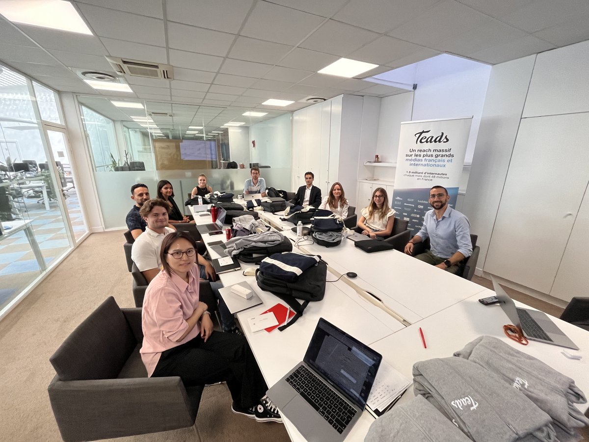 TeadsFR's tweet photo. Teads France fait sa rentrée et nous sommes ravis d’accueillir aujourd’hui 10 nouvelles recrues ! 👨🏼‍💻 

Nous sommes toujours à la recherche de nos futurs talents ! Rendez-vous sur le site Teads Careers pour consulter nos offres : https://t.co/Y5diZSQcXT https://t.co/dn2pKGI0dq