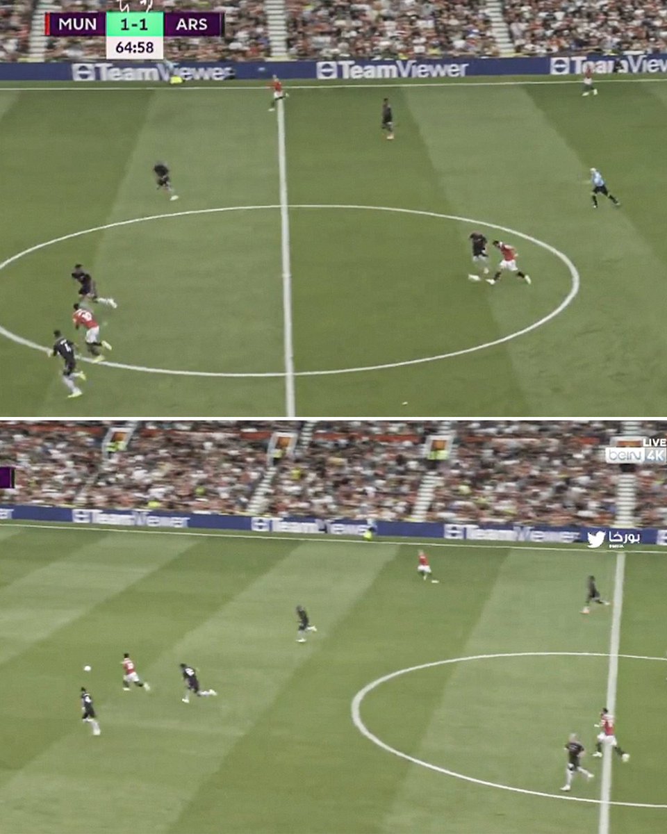 TheShowtimeReds's tweet photo. If Kevin De Bruyne did a pass like this the whole of twitter would be giving him ballon d’or shouts. Bruno Fernandes is really the most under-appreciated midfielder in the world right now. https://t.co/jNYf9Gp5wO