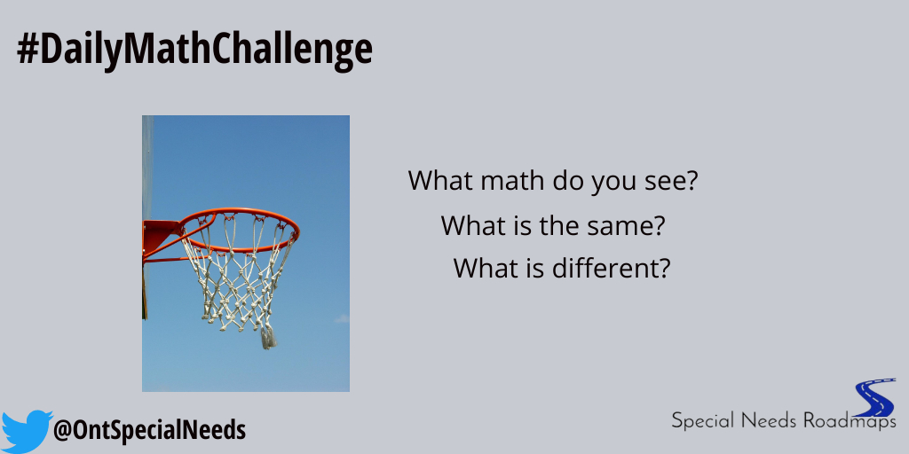 ONTSpecialNeeds's tweet image. Welcome to today&apos;s #DailyMathChallenge.

#mathtalks
#mathrocks
#mathiseverywhere