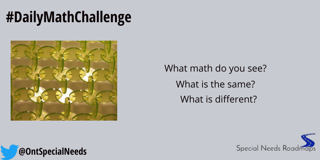 ONTSpecialNeeds's tweet image. Welcome to today&apos;s #DailyMathChallenge.

#mathtalks
#mathrocks
#mathiseverywhere