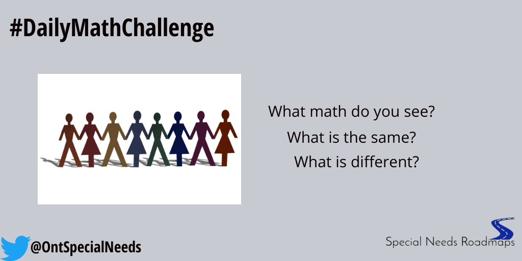 ONTSpecialNeeds's tweet image. Welcome to today&apos;s #DailyMathChallenge.

#mathtalks
#mathrocks
#mathiseverywhere
