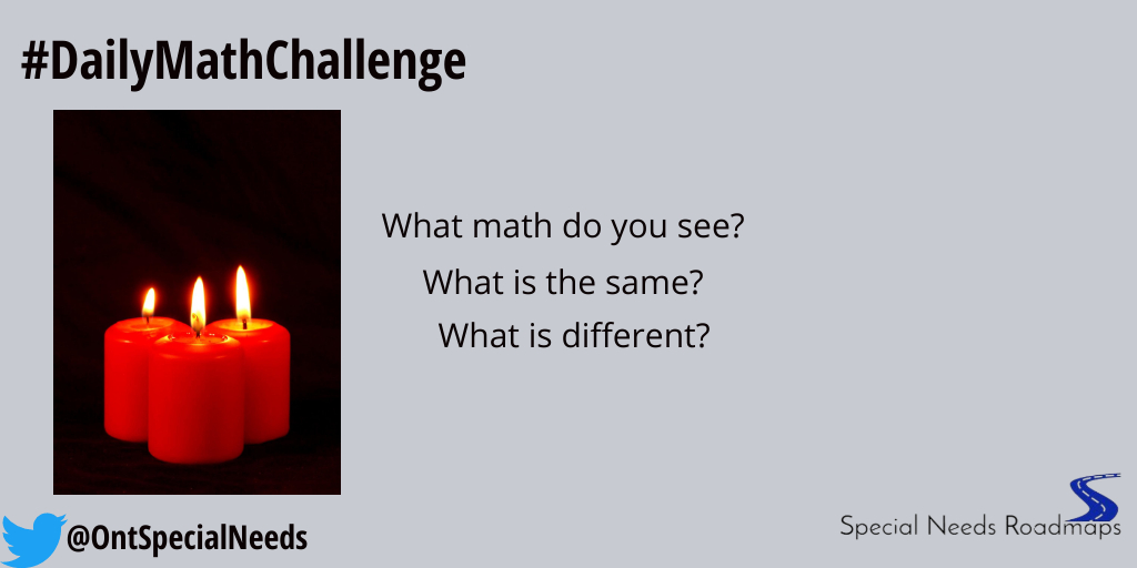 ONTSpecialNeeds's tweet image. Welcome to today&apos;s #DailyMathChallenge.

#mathtalks
#mathrocks
#mathiseverywhere