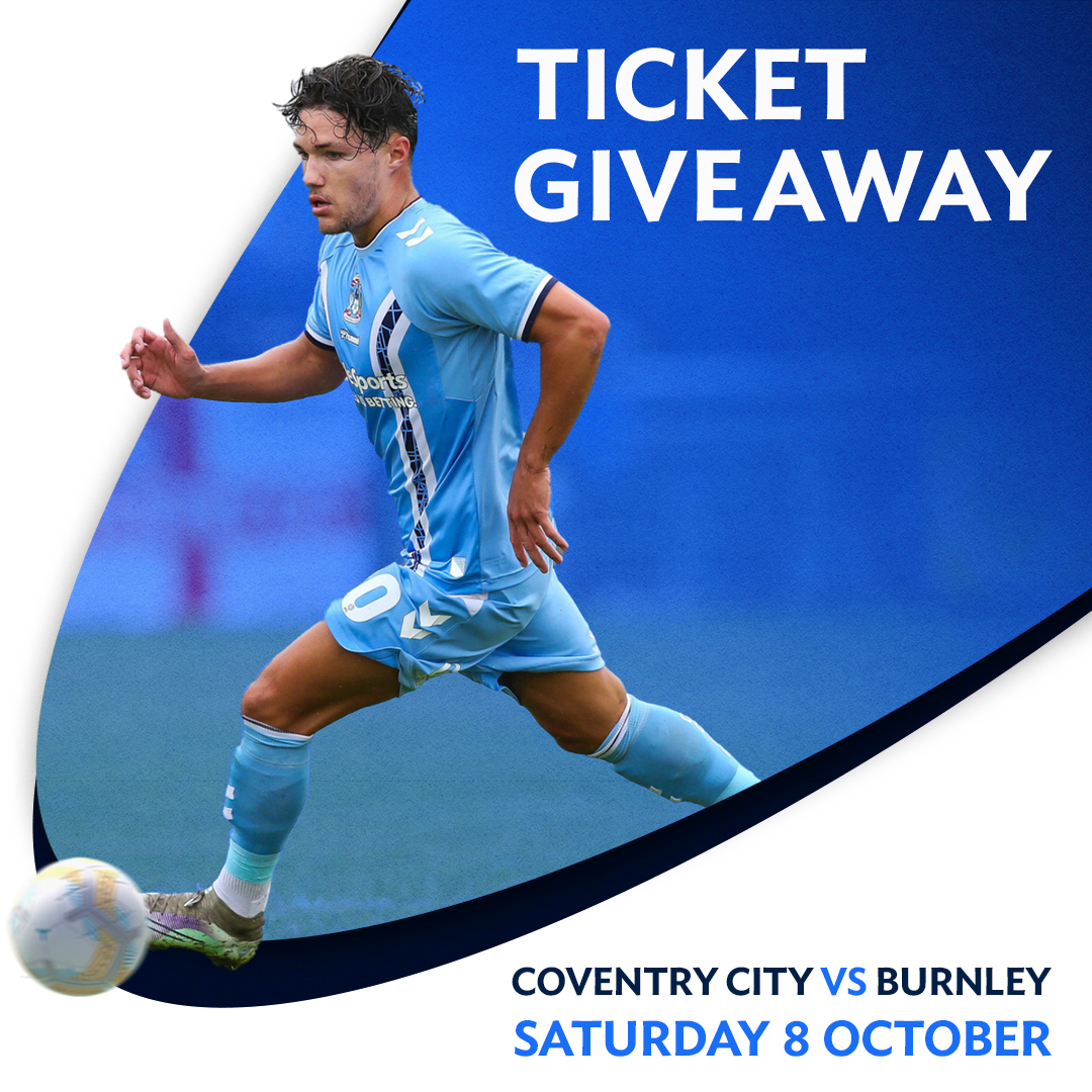 Coventry Building Society (@coventrybs) on Twitter photo For the chance to win 1 of 3 pairs of tickets to see <a href="/Coventry_City/">Coventry City</a> play <a href="/BurnleyOfficial/">Burnley FC</a> on 8 October from the Premier Lounge at <a href="/CBSArena/">Coventry Building Society Arena</a> ⚽ Follow us & retweet this tweet by 7 September 11:59pm. Ts&Cs apply (coventrybuildingsociety.co.uk/member/competi…). 18+ UK residents only. 1 entry pp. #PUSB For the chance to win 1 of 3 pairs of tickets to see <a href="/Coventry_City/">Coventry City</a> play <a href="/BurnleyOfficial/">Burnley FC</a> on 8 October from the Premier Lounge at <a href="/CBSArena/">Coventry Building Society Arena</a> ⚽ Follow us & retweet this tweet by 7 September 11:59pm. Ts&Cs apply (coventrybuildingsociety.co.uk/member/competi…). 18+ UK residents only. 1 entry pp. #PUSB