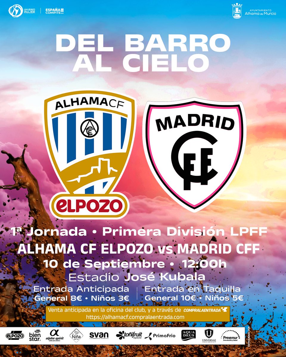 AlhamaElPozo's tweet photo. ¿𝘛𝘦 𝘭𝘰 𝘷𝘢𝘴 𝘢 𝘱𝘦𝘳𝘥𝘦𝘳? 🧐

⚽️Ven al partido más importante de nuestra historia.

🎟Venta anticipada en la oficina del club y online través de https://t.co/dOpHZpq0fh

#DelBarroAlCielo https://t.co/VyAalu0rkR
