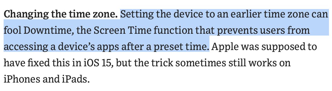 Kids are smart — and they're figuring out how to hack parental controls on devices. Here's how, from <a href="/juliejargon/">Julie Jargon</a> at <a href="/WSJ/">The Wall Street Journal</a>: wsj.com/articles/the-i…

#screentime #parenting #parentingtips #technology #teenscreentime