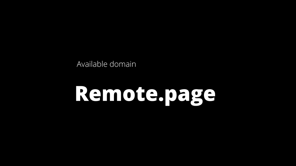 ishimHQ's tweet photo. Available domain today. About 58% of TLDs were registered with the name "remote"

#domains #remote https://t.co/20CpJvxTmG