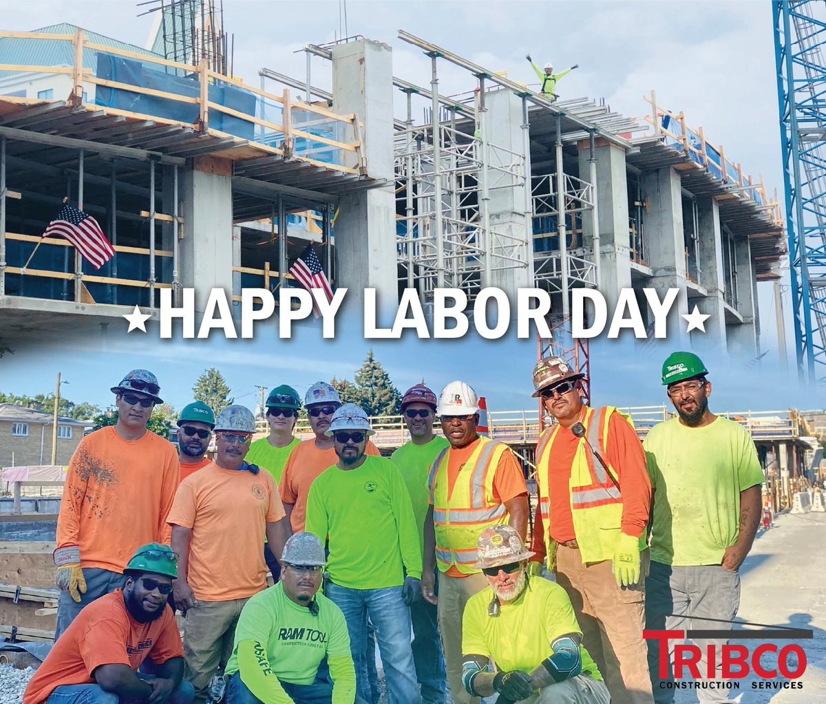 Happy Labor Day to the hardworking men and women who help make Tribco projects happen! Thank you for your continued commitment to integrity, excellence, and safety.