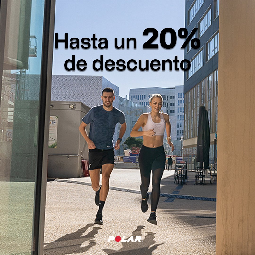 Polar te acompaña en tu regreso al deporte. Hasta un 20% de descuento en la mejor selección de productos para que empieces con todo lo que necesitas. <a href="/PolarSpain/">Polar Spain</a>