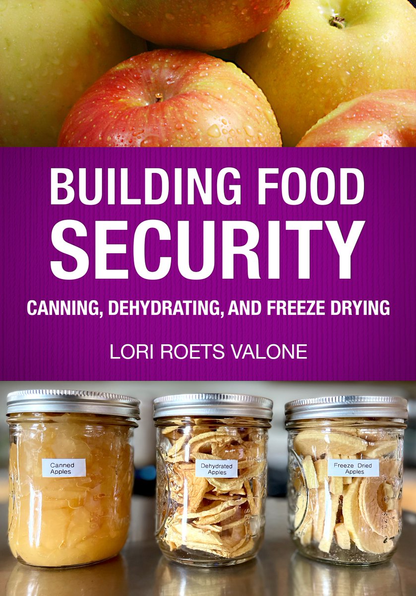 lvalone's tweet photo. Have you read my new book yet?  Building Food Security: Canning, Dehydrating, and Freeze Drying enables you to learn, plan, then act to prepare for future emergencies. Invest in your family's safety.  Get your copy today at https://t.co/D8CbqtvttK. https://t.co/NovQrxNWrI
