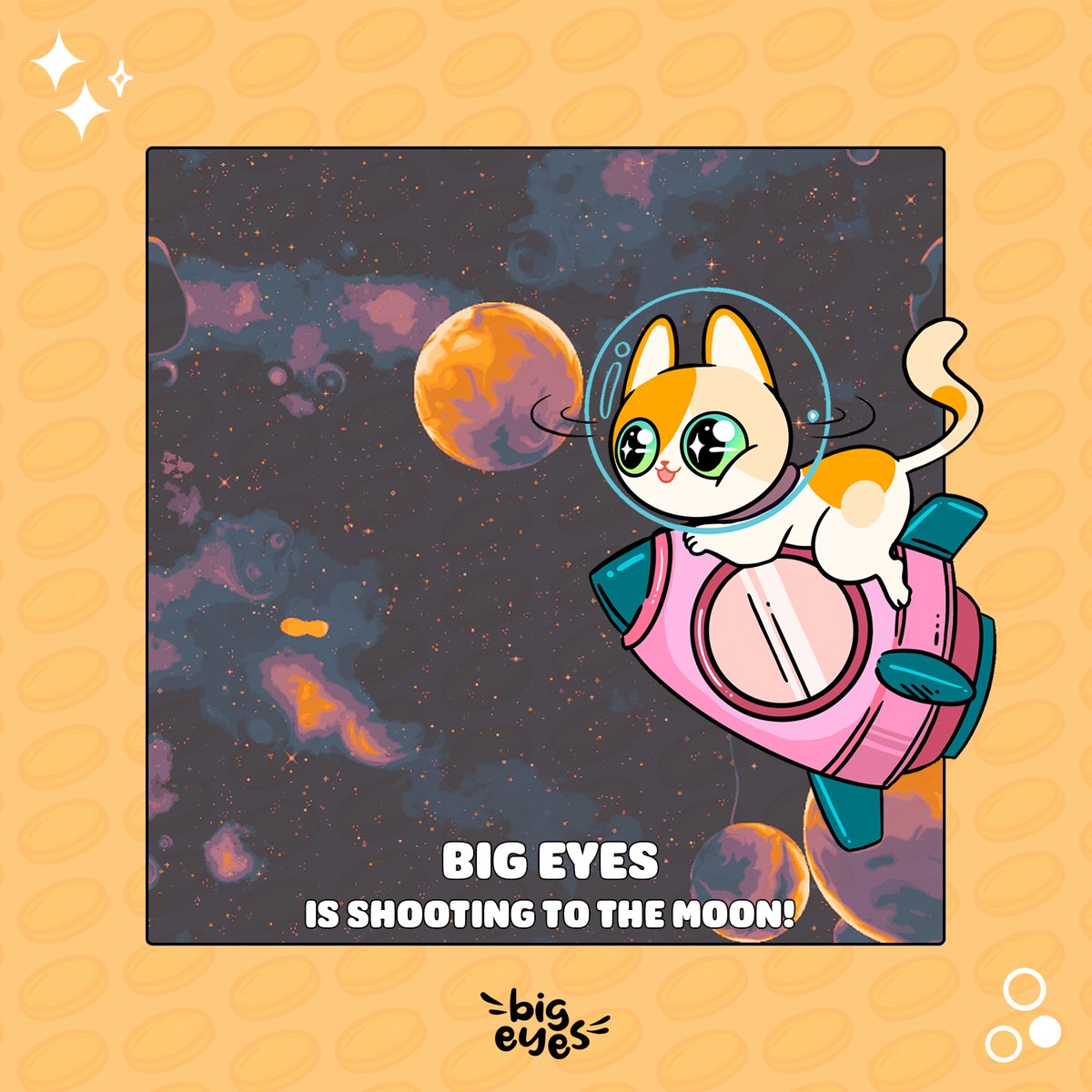 BigEyesCoin's tweet photo. 🚀We're skyrocketing!🚀

Join the cute: https://t.co/yfv7QTW4Ie https://t.co/cExzRN8NfK