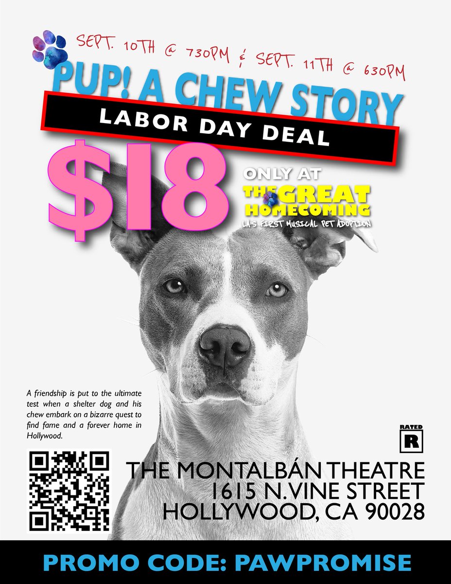 Only a few days left! pupachewstory.com/tickets #dogs #LaborDayWeekend #BORNPINK #HouseOfTheDragonHBO #JustinBieberNoMultishow