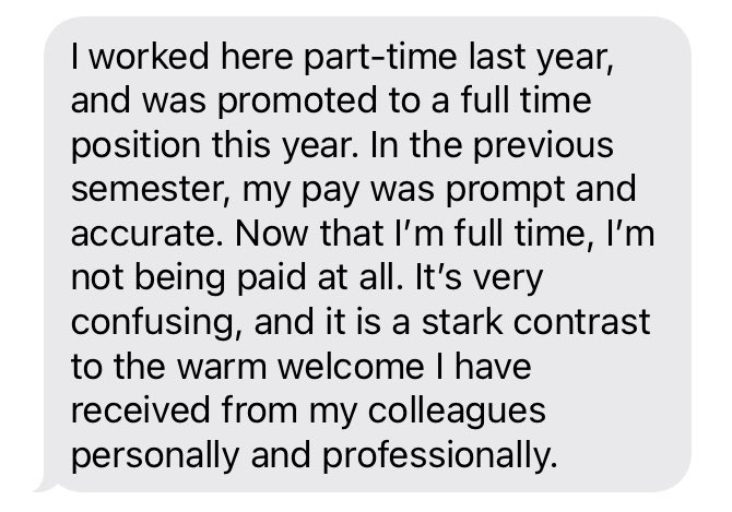 LecturersHU's tweet photo. More stories from unpaid workers at #HowardUniversity
#FixOurPay #PayOurProfs #UnionStrong #HowardForward #InTruthAndService #PayUpWayne https://t.co/wSJXjiJBIB