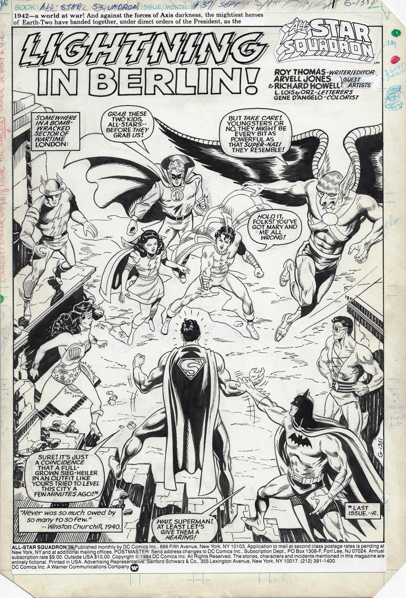 comicartfans's tweet photo. ComicArtFans Roundup - Arvell Jones/Richard Howell Artwork - https://t.co/Ny1CXnpGft #ArvellJones #RichardHowell #AllStarSquadron #JSA #JusticeSociety #Superman #PlasticMan #CaptainMarvelJr #MaryMarvel #GreenLantern #TheFlash #WonderWoman #Batman #Hawkman #ComicArtFans #ComicArt https://t.co/5xxruDEfYA