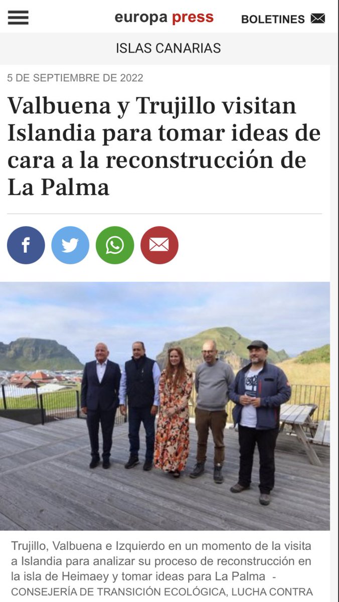 Tuve que mirar varias veces y con detenimiento para comprobar que no era un “FAKE”. Los dos Consejeros, con un amplio séquito de cargos gubernamentales, se van ahora a “tomar ideas”: seguro que los vecinos de Los Llanos, El Paso o Tazacorte tienen un montón de ideas que darles😡