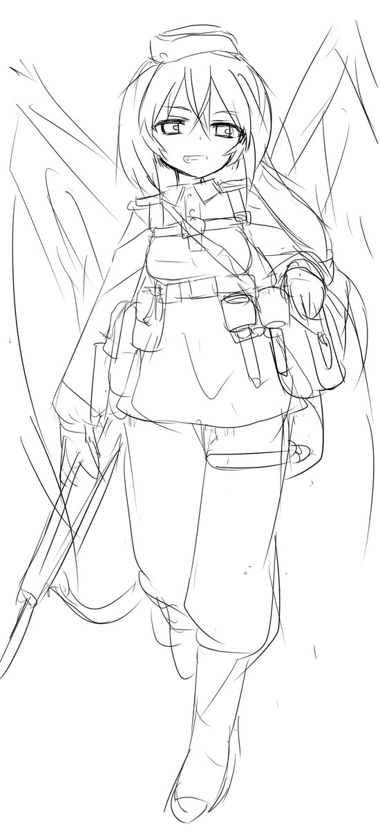 @straw2nd 腰回りごちゃごちゃ装備大好きマン 