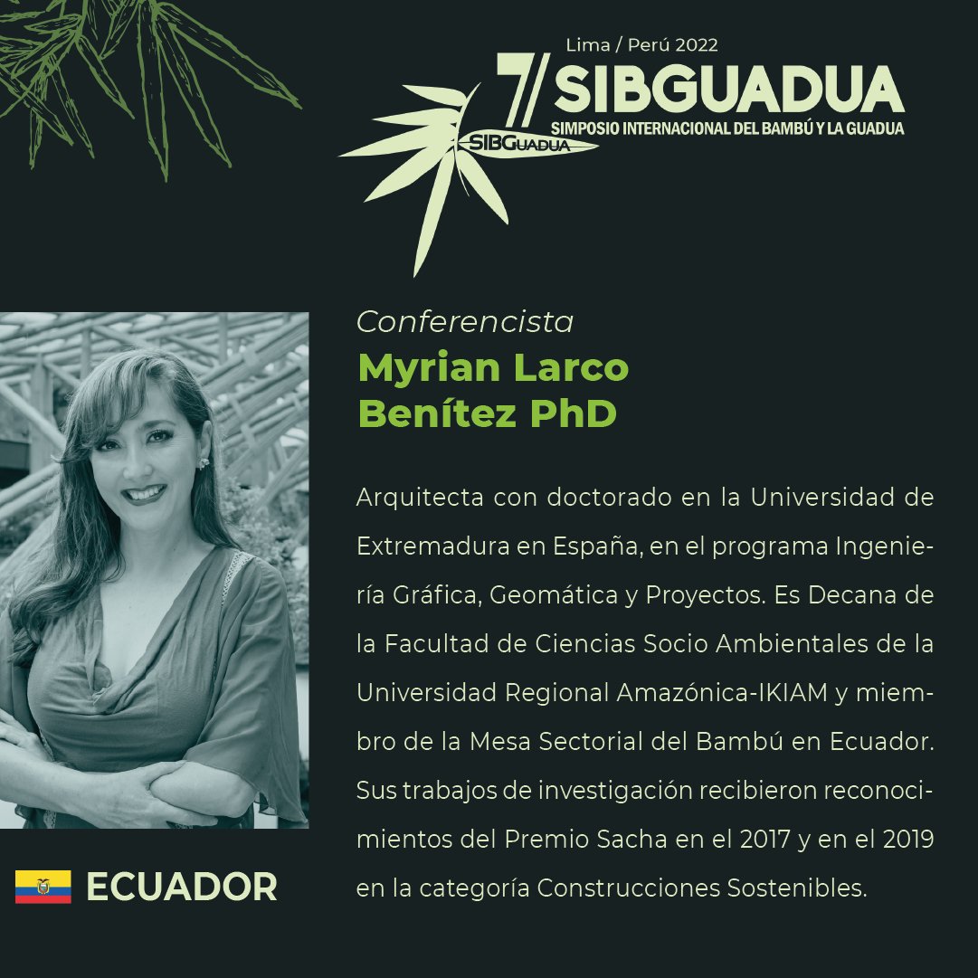 En pocos días #7sibguadua con conferencias magistrales #bambú #guadua
Inscripción y pago sibguadua.org/7simposio/regi…