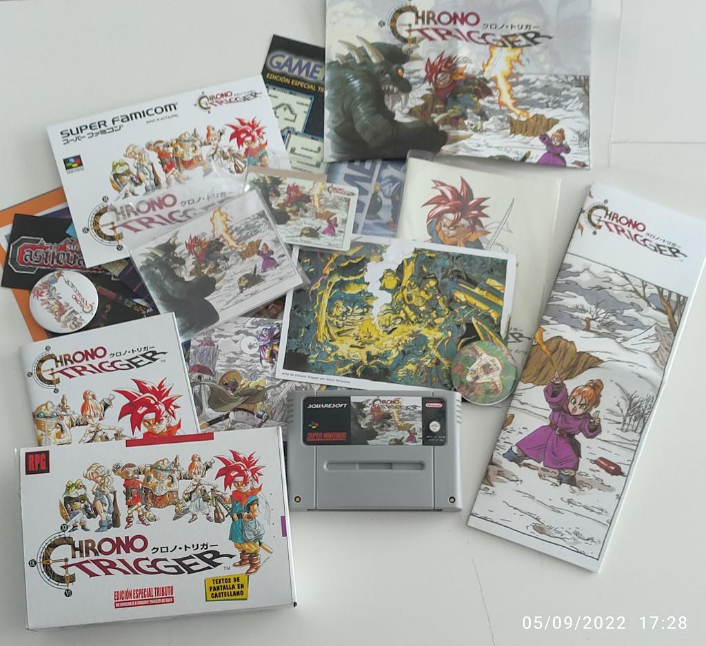Tj_aitor's tweet photo. Por fin llegó el día, ya en casa la pedazo de edición tributo a Chrono Trigger de @Super90sGames la espera mereció la pena sin duda #ChronoTriggerS90s https://t.co/9RCQ7FqueN