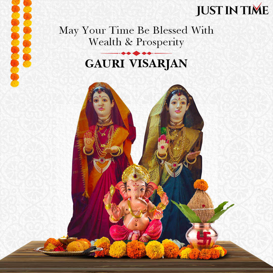 justintimewatch's tweet photo. It is Time to bid farewell!
Happy Gauri Visarjan 

Also don’t miss out on checking out the Ganesh Chaturthi contest. Participate and stand a chance to win exciting prizes!
.
.
.
#JustInTime #JustInTimeWatch #JustInTimeWatchStore #GauriGanpatiDecoration #GauriPujan #GauriVisarjan https://t.co/RT7M2hhVvt