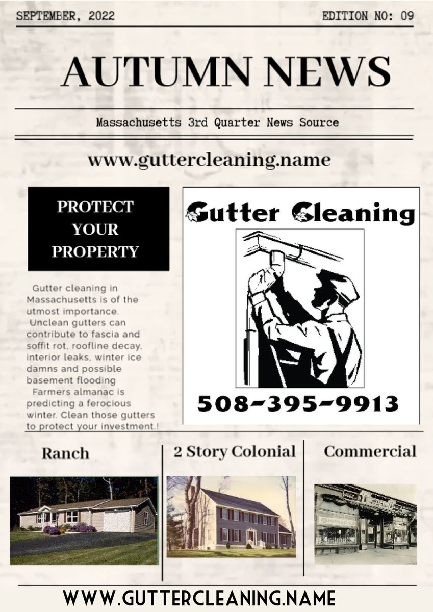 MAGutterClean's tweet photo. Rest easy this #LaborDay  and leave the #homeimprovement  to us.  At https://t.co/9A5EtdghTg we protect your #realestate from the #Autumn chill and #winter2023 . No matter if you are in #JamaicaPlain #Roslindale #Sharon #Foxboro or #Walpole  We help prevent #frozen #gutters https://t.co/qcAN2SIY6O