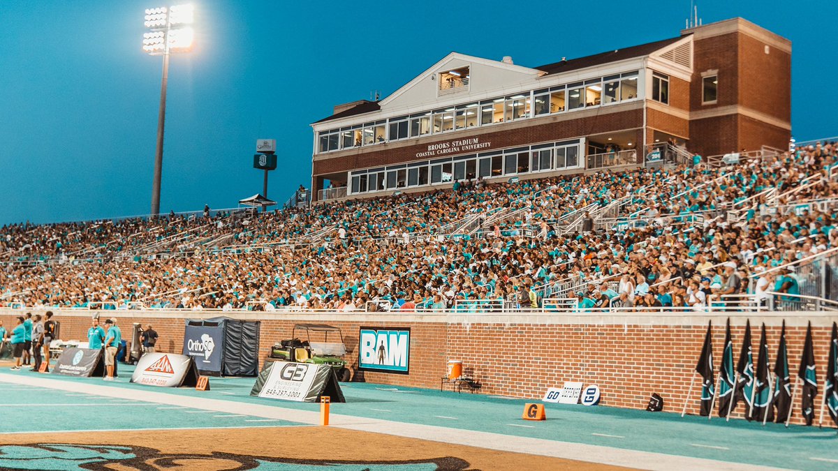 CoastalFootball's tweet image. CHANT NATION!!! THANK YOU!! 
Saturday night was absolutely incredible thanks to YOU!!

We can’t wait to see you all back THIS Saturday! #PACKBROOKS