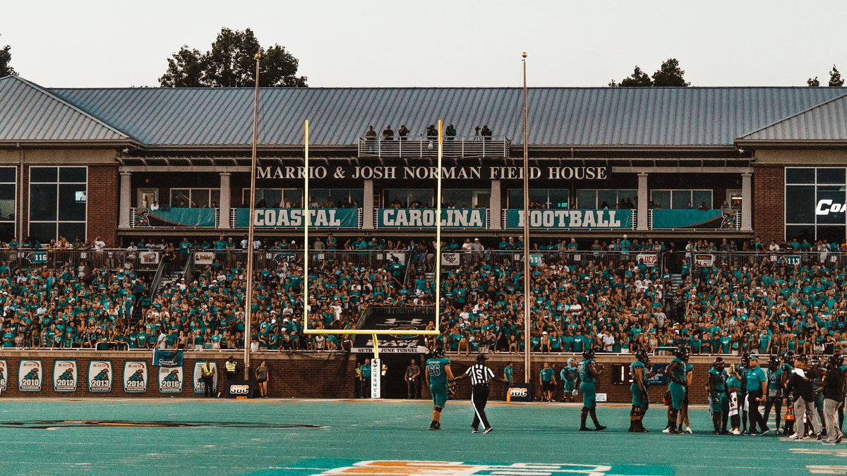 CoastalFootball's tweet image. CHANT NATION!!! THANK YOU!! 
Saturday night was absolutely incredible thanks to YOU!!

We can’t wait to see you all back THIS Saturday! #PACKBROOKS