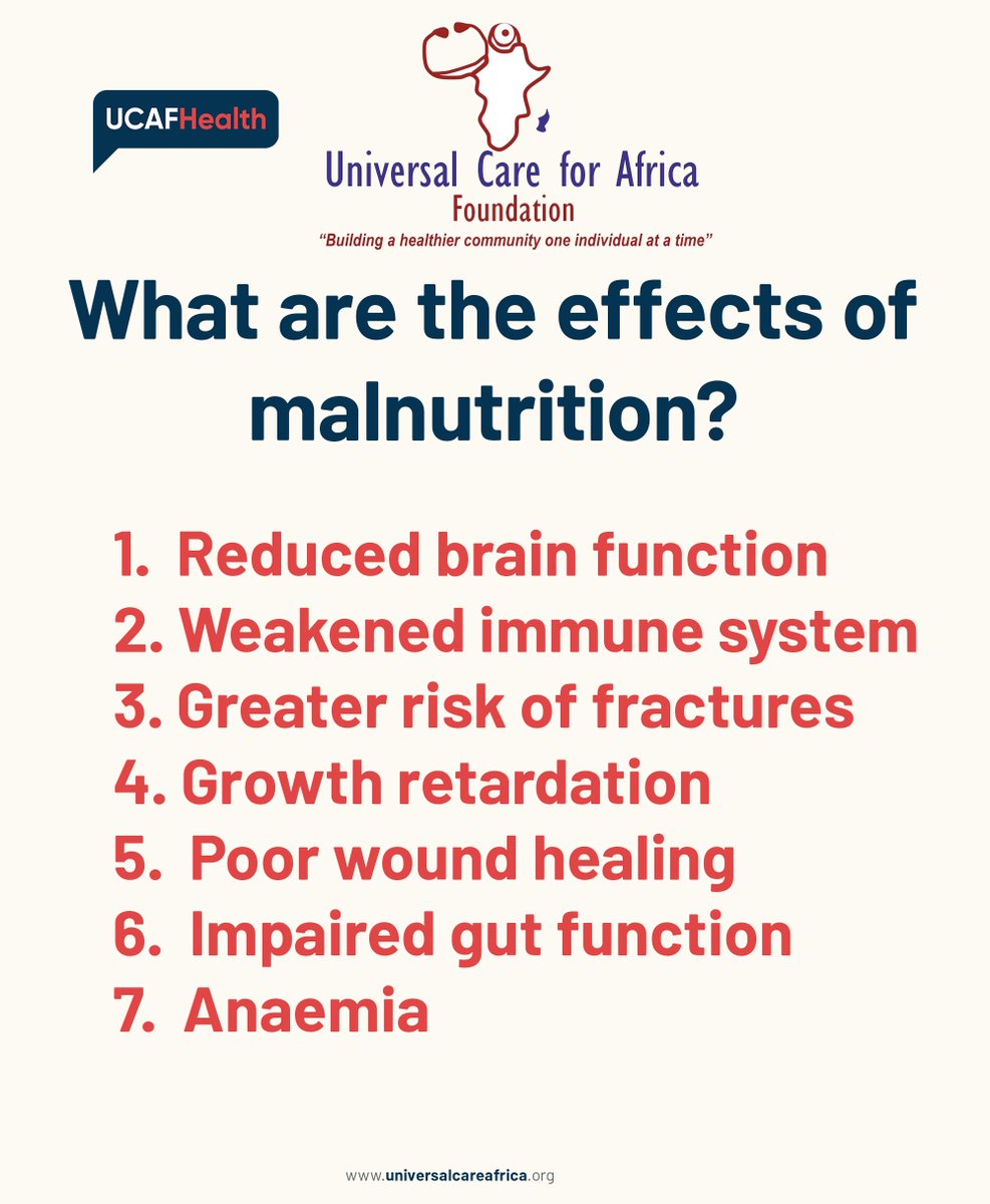 ucaf_1's tweet photo. What are the effects of malnutrition? #ucafhealth https://t.co/VY8sU1ZNEv