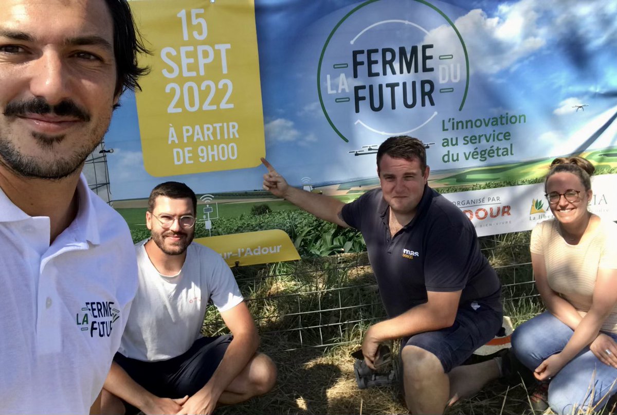 Maisadour's tweet photo. ⏳ J-10 ! Nos équipes ont hâte de vous retrouver à #lafermedufutur ! 🌱👩🏼🌾💦🛰🐝🌎
Sur une parcelle aménagée, ils se préparent à vous accueillir à Cazères-sur-l’Adour le 15 septembre.
Inscrivez-vous !
https://t.co/Tey0o5K2Iw
#innovation #végétal #landes #sudouest https://t.co/G46CGSMsTF