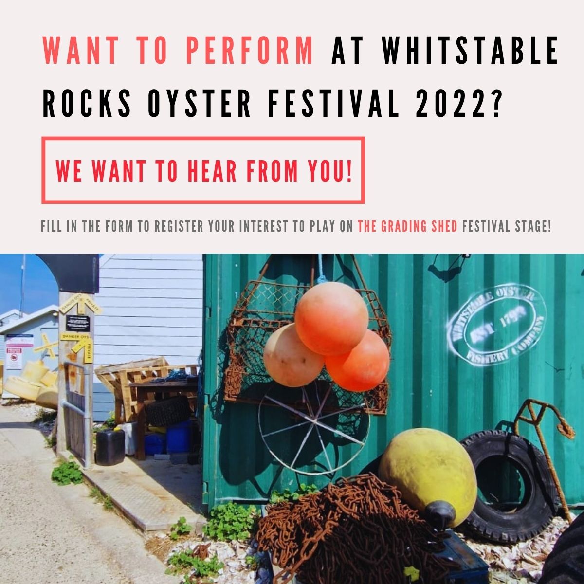 WROysterFest's tweet photo. Are you are a local musician? If you would like to apply to perform at the Whitstable Rocks Oyster Festival this year, get in touch! Fill in the form below in order to be considered. https://t.co/m3sZlpl8hQ
 #whitstableoysterfestival #whitstableoyster #kentartist #livemusickent https://t.co/lwgpmCDPw1