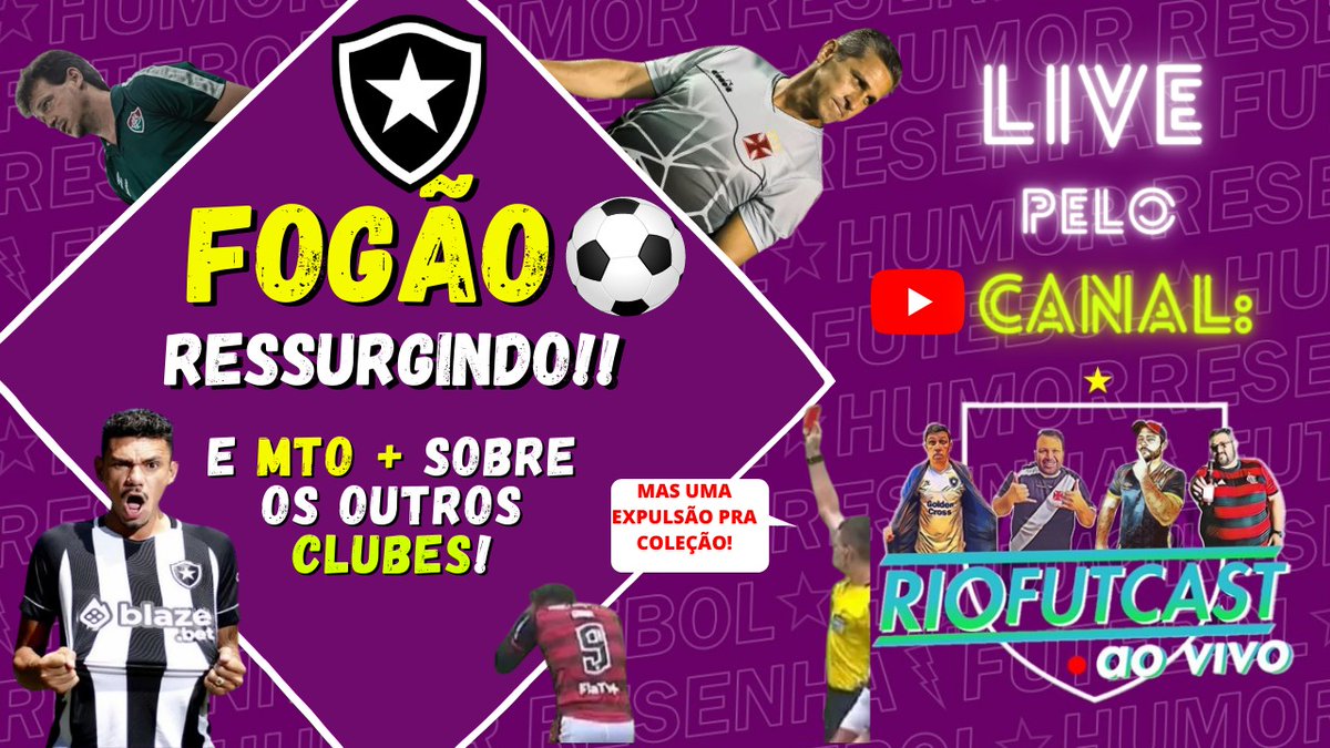 riofutcast's tweet photo. Hoje temmmmm!!!!!

RioFutcast ao vivo, somente às SEGUNDAS 21H. 
Contamos com a moral de todos!

Tá afim de se antenar sobre o futebol e aleatoriedades? 😂😂😂

VEM DE RIOFUTCAST

Nessa SEGUNDA, às 21h, ao vivoooooo no nosso canal do YouTube. 

https://t.co/pH3Md3oiMF https://t.co/Gb8lXggRcw