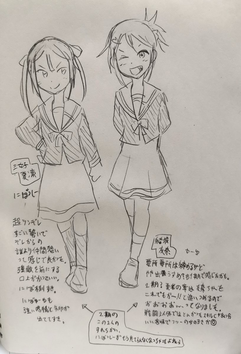 ゆゆゆ二期まで観た(大満開一話も観ちゃったんよ)ので、かるーーくだけ見本を観て描いたキャラ絵を交えた雑感などを。
事前情報ほとんど入れなかったので構成にびっくりさせられまくりでした
あと、ギャグパートの火力がこんなに激しいとは思わなくて楽しかったです https://t.co/YLu6Nqu5gb 