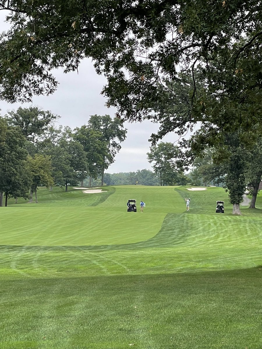 teekkelly's tweet image. Out here watching the final group of the club championship and the atmosphere feels like a Ryder Cup. Players wearing shorts, having fun, I can’t imagine how a golf environment could get any better