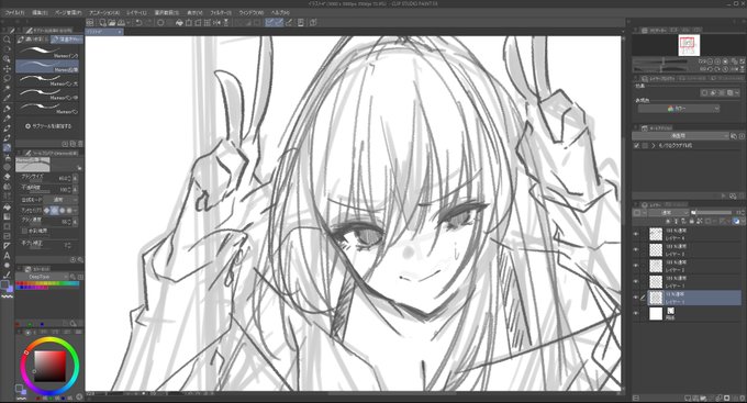 めちゃくちゃ趣味に走った絵描いてる 