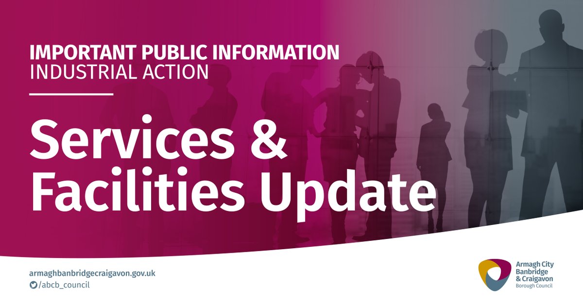 abcb_council's tweet photo. For updated information on anticipated disruption to council services and facilities please click here:▶️ https://t.co/Xnd10J51CA (please ensure to refresh your page).

Leisure Centres:👉 https://t.co/Mv7tr36WGU
Recreation &amp; Community Centres:👉 https://t.co/8RHwZztYeX https://t.co/nUrdVg382A
