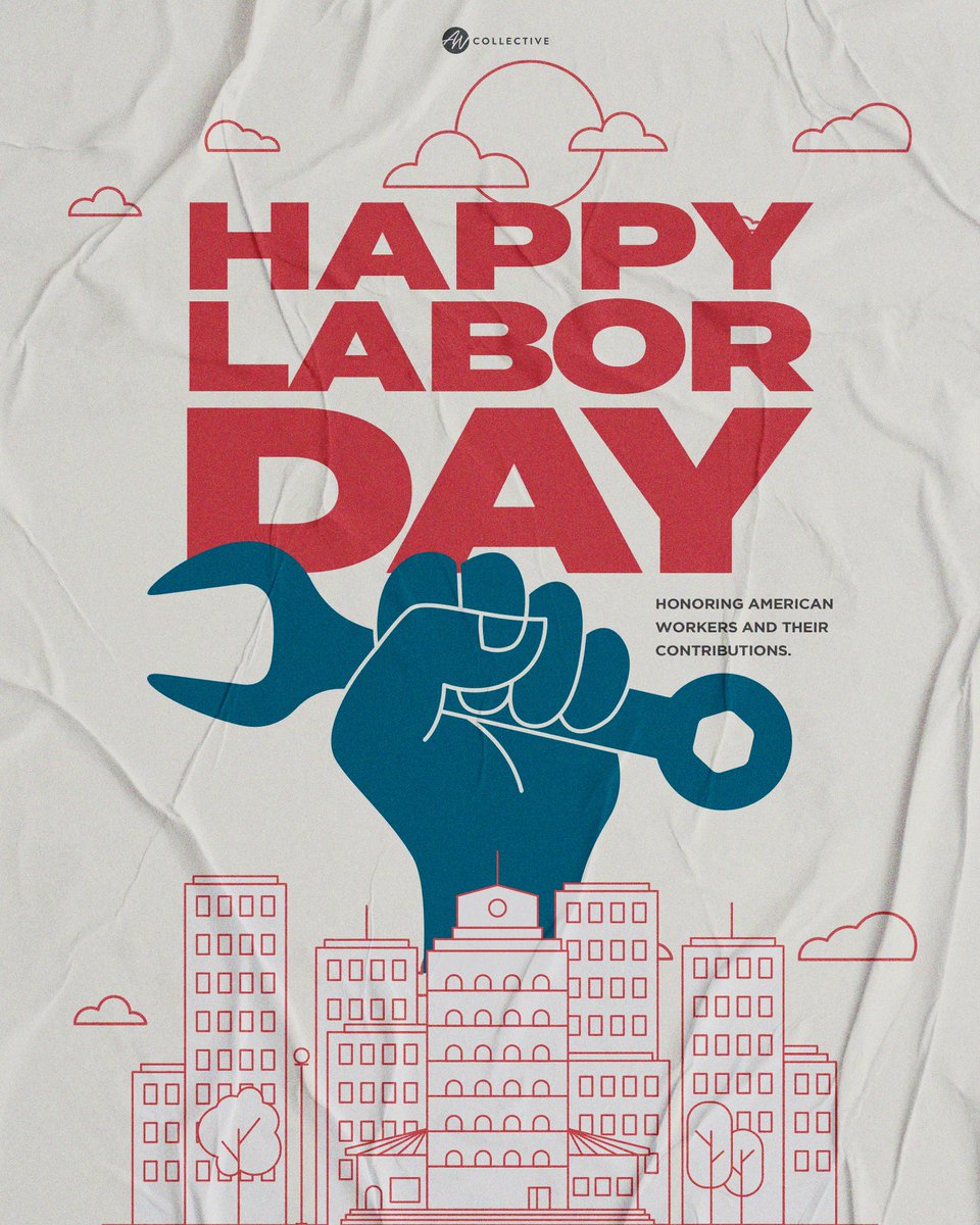 ancollctv's tweet photo. To the many Americans that serve, support, and sacrifice daily for the betterment of our nation in the workforce, we thank you! 

We honor all your work ethic and achievements today and every day. May God continue to bless you! 💙
#ancollective #laborday https://t.co/m6ihoc3U60