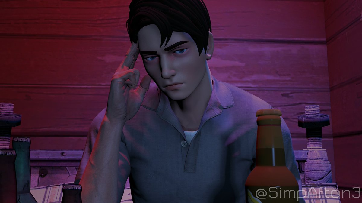 SimpAfton3's tweet photo. He's not drunk, he's just bored.

*I'm planning on making an animation, but I'll have to find some time to do it--*

#michaelafton #michaelaftonfnaf #SFM https://t.co/Ho7otY039Q