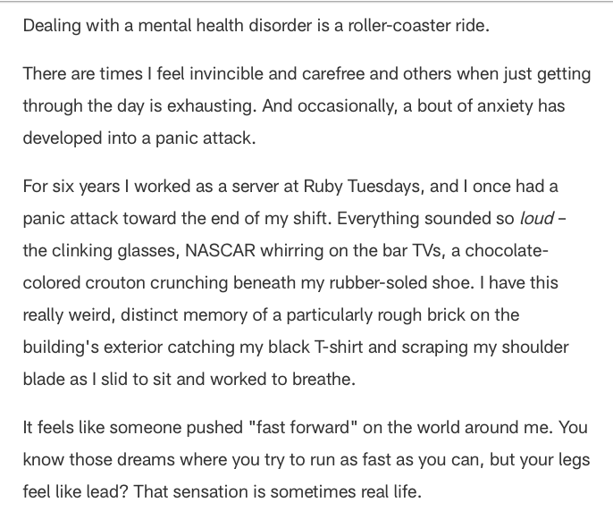 LindseyMNSports's tweet photo. Last year, I started the #GettingOpen series to talk about all things mental health ... And I realized I needed to stop hiding my own story from the public.
With Sept being National Suicide Prevention month, I'm re-sharing my mental health story. π
π°: https://t.co/TdYnxcy9i5 https://t.co/dzOa2szvZ7