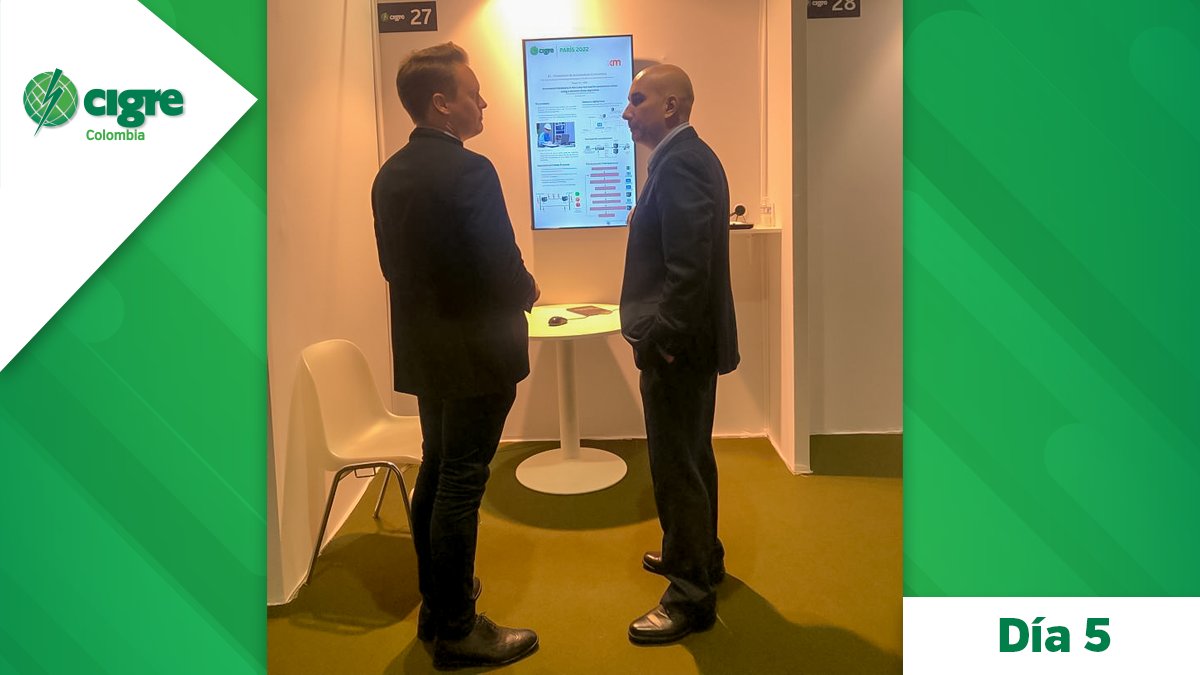 CIGRE_Colombia's tweet photo. Presenciamos la sesión del póster de comité de estudio B5 - Protection & Automation: "Automated Hardware in the Loop test bench for protection relays using a decision three algorithm", presentado por Hernán Sánchez. #Proteccion #Automatizacion #Algortimo #Hardware #Proteccion https://t.co/kvmAQGFjYp