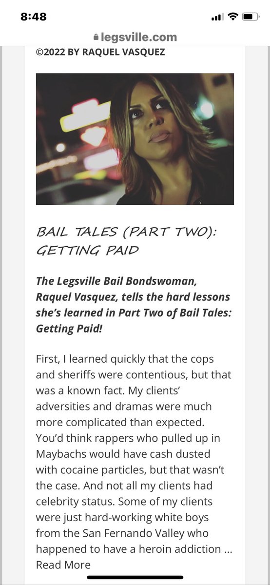 BONDGIRLRAQUEL's tweet photo. Check out my column #BailTales by Raquel Vasquez
https://t.co/0seprPCC55 #read #WritingCommmunity #Hollywood #queenofbail #bondgirl #legsville https://t.co/zMe4sQtJQd