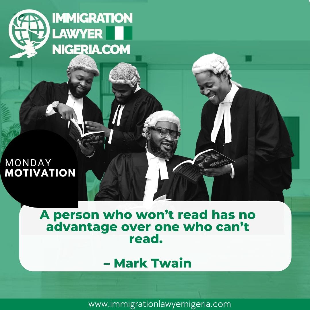 immilawnig's tweet photo. #mondayvibes
Remember to read this week.
That is your advantage.

#mondaymood #mondaymotivation #fyp #immigrationlawyer #ibejulekki https://t.co/IfNJacnRQF