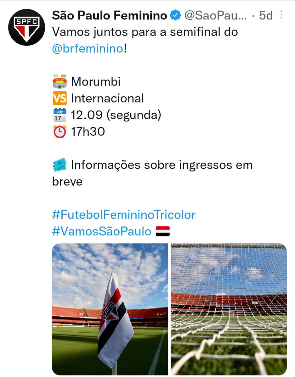 andressamello89's tweet photo. Boraaaa @sportv @BRFeminino 
Precisamos da torcida junto nesse dia tão importante e decisivooooo.
Vamos fazer história junto com nossas meninas 🇾🇪🙅🏼‍♀️🥁🎶
#mudaohorario 

@arquibancadafe 
@SaoPauloFC_Fem 
@biigoes 
@luispacca_ 
@SaoPraElas 
@poderfemininosp https://t.co/YCT7lBaOyX