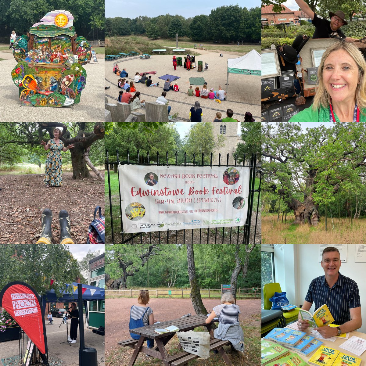 NewarkBookFest's tweet photo. Thanks for joining us at our special pop-up festival on Saturday ๐๐ We had a wonderful day exploring, learning and creating around #Edwinstowe and #SherwoodForest ๐ณ๐ฆ
#NewarkBookFestival #PopUpFestival #BookFestival https://t.co/Gy4eDPNEdv