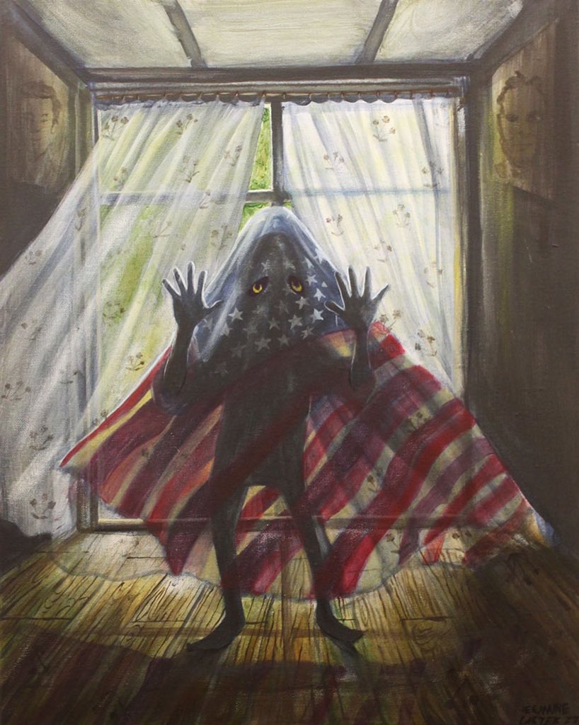 jetcostudios's tweet photo. “𝘚𝘱𝘪𝘳𝘪𝘵 𝘰𝘧 𝘵𝘩𝘦 𝘚𝘵𝘢𝘵𝘦𝘴” (2022)⁣
⁣
Acrylic on Canvas⁣
⁣
16x20 in.⁣
⁣
#jetcostudios⁣ https://t.co/kqNTMjXkZB